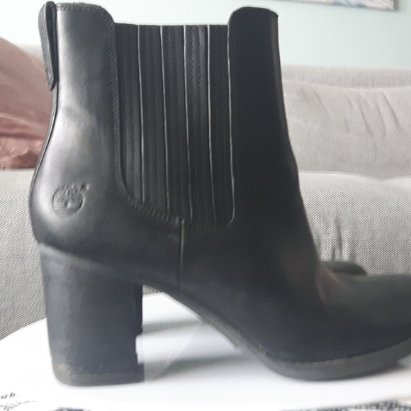 Timberland Heeled Chelsea Ankle Boots 8.5 - Picture 3 of 5